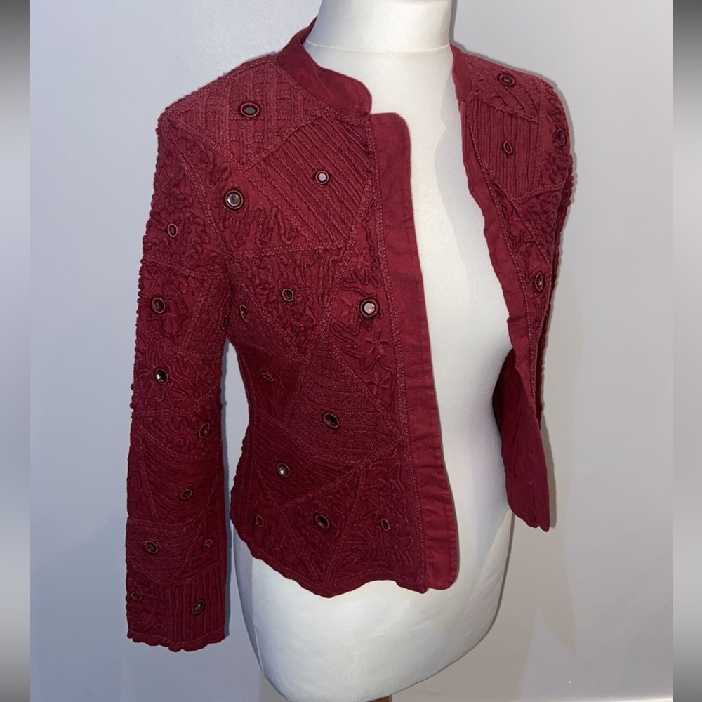 Zara | Embellished Mirror Detail Jacket - Medium